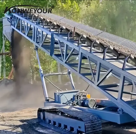 Mobile Belt Converyor ine terescopic boom